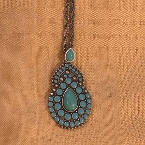 Silver and Turquoise Necklace